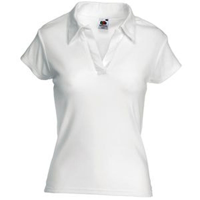 Поло женское "Lady-Fit Rib Polo" с логотипом