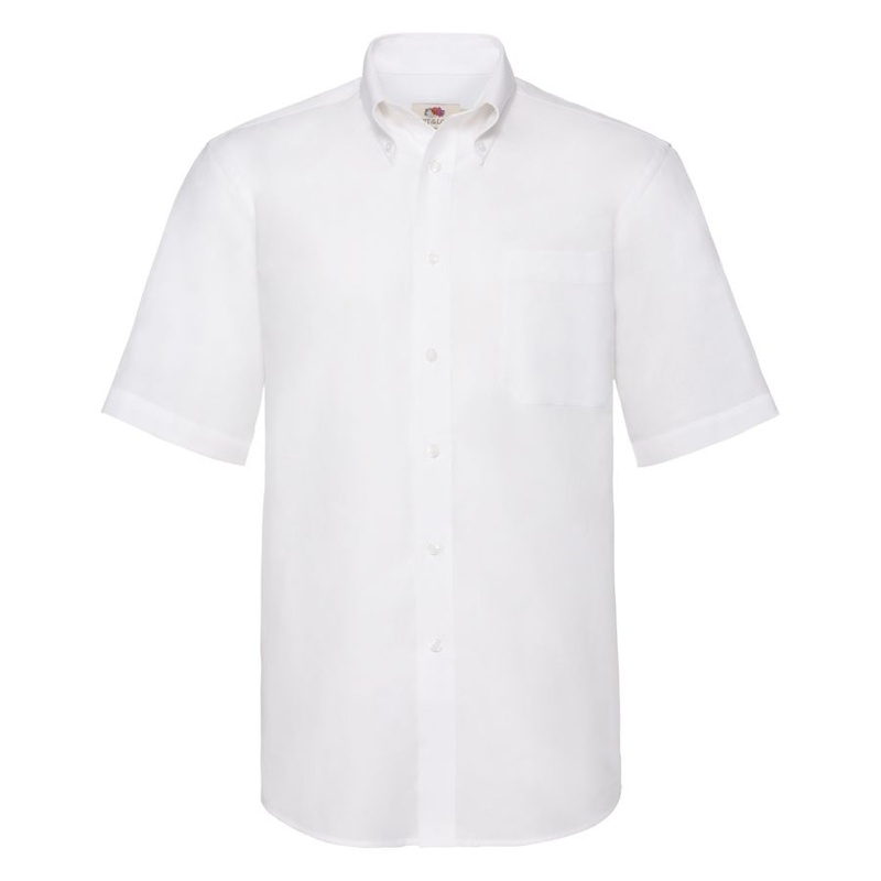 Рубашка мужская SHORT SLEEVE OXFORD SHIRT 130 с логотипом