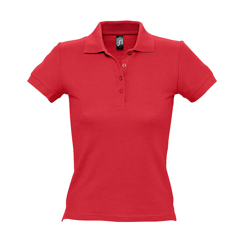 Рубашка поло женская PEOPLE 210 с логотипом
