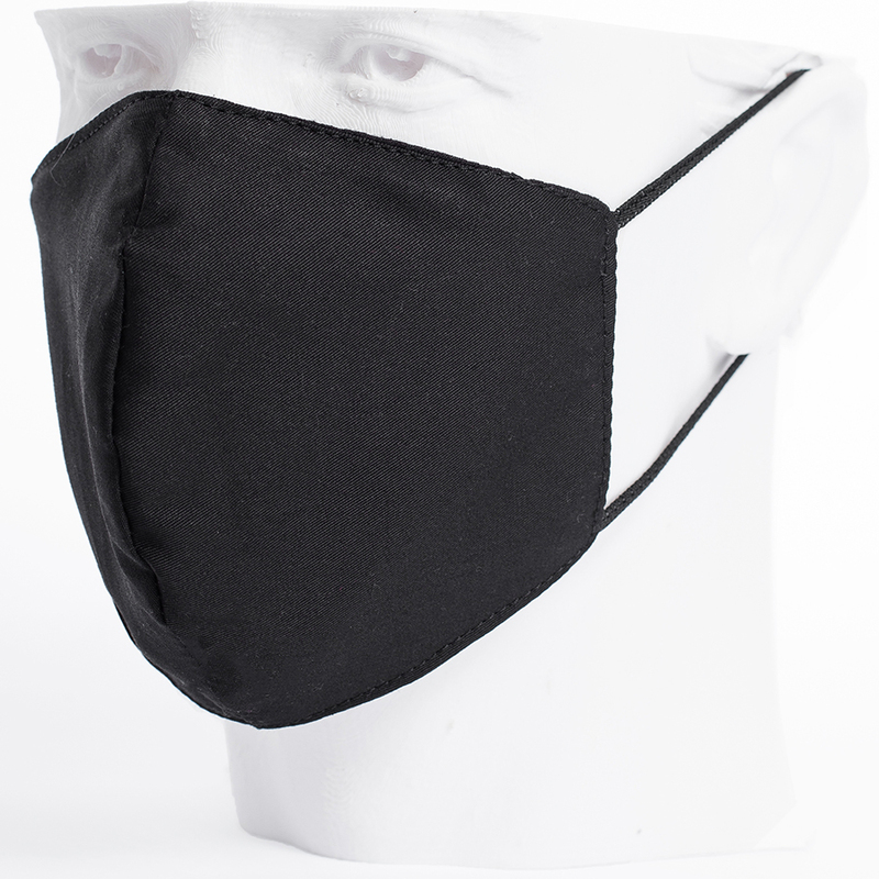 Бесклапанная фильтрующая маска RESPIRATOR 800 HYDROP черная без логотипа в фирменном пакете с логотипом