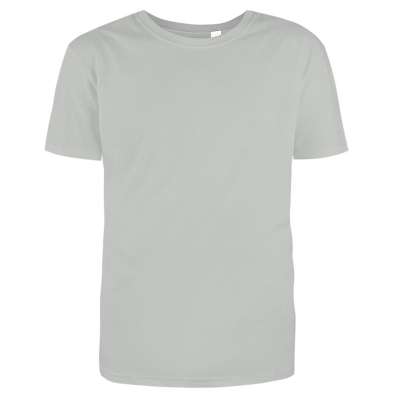 Футболка New Gen МУЖ 160г О-ворот серебро S с логотипом