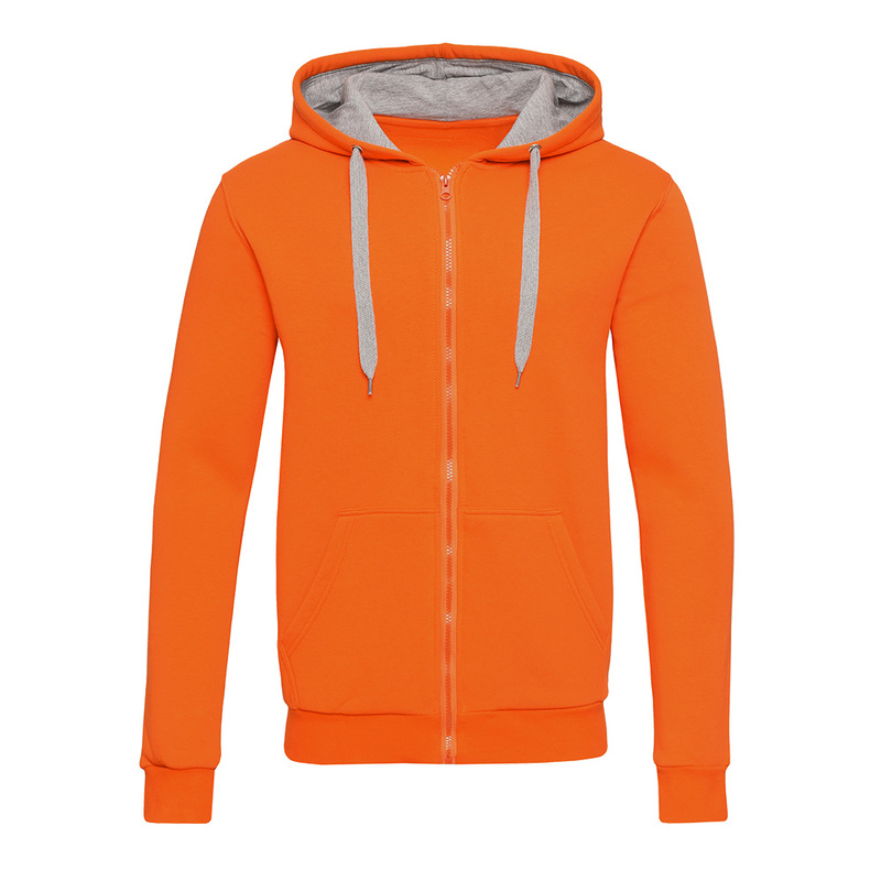 New Gen Толстовка-кенгуру (худи) с капюшоном на молнии 320 г/м² оранжевый 2XL с логотипом