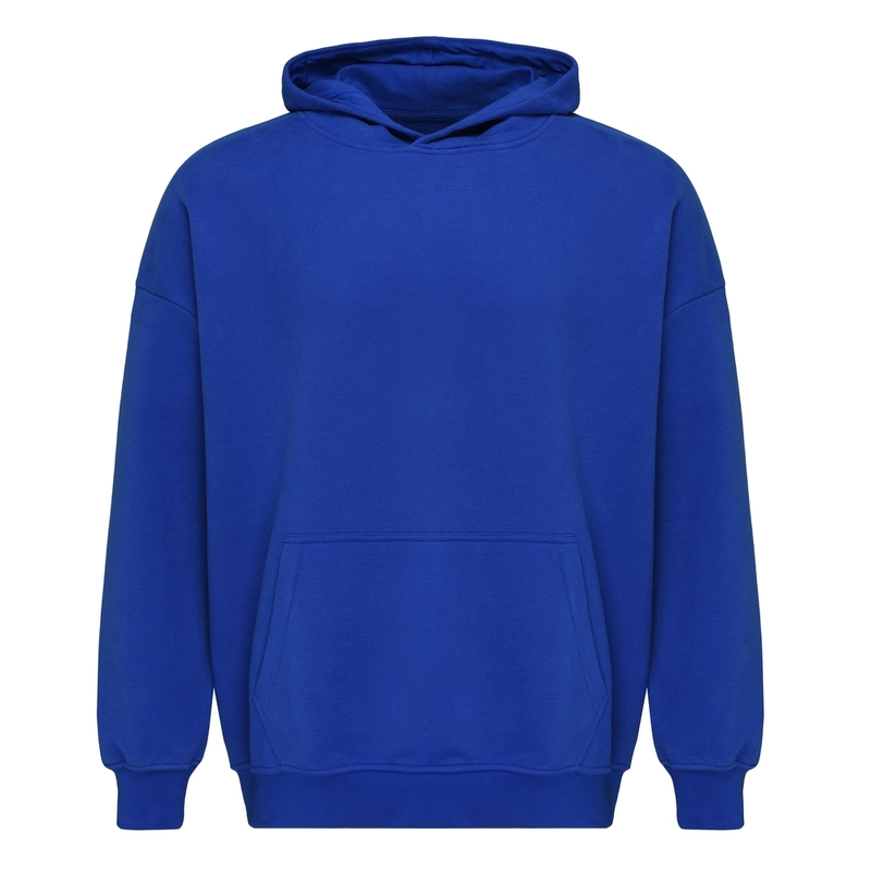 New Gen толстовка-кенгуру (худи) оверсайз велюр 350 г/м2 я.синий 2XL с логотипом