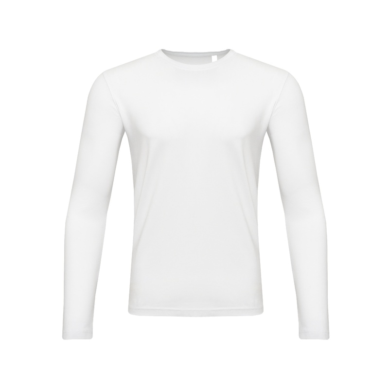 New Gen Футболка с длинным рукавом 180 г/м2 хлопок + лайкра белый 3XL с логотипом