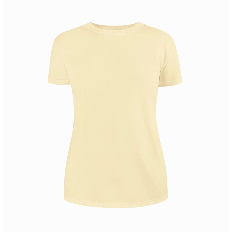 Футболка MODERN ЖЕН 150г О-ворот слон.кость 2XL (48-50) с логотипом