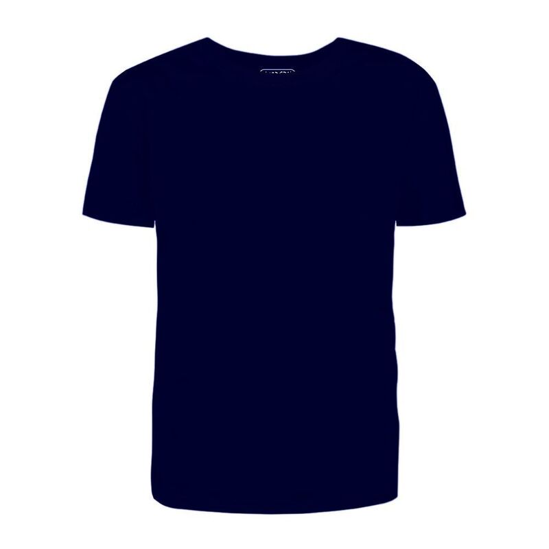 Футболка темно-синяя  2XL 140г/м2, круг.ворот с логотипом