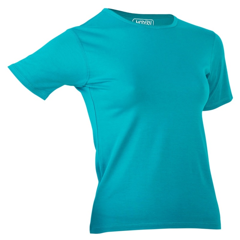 Футболка Ladies 180г/м кв. кругл.  ворот бирюзовый 2XL (48-50) с логотипом