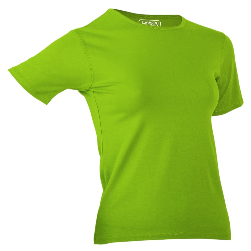 Футболка Ladies 180г/м кв. кругл.  ворот салатовая 2XL (48-50) с логотипом