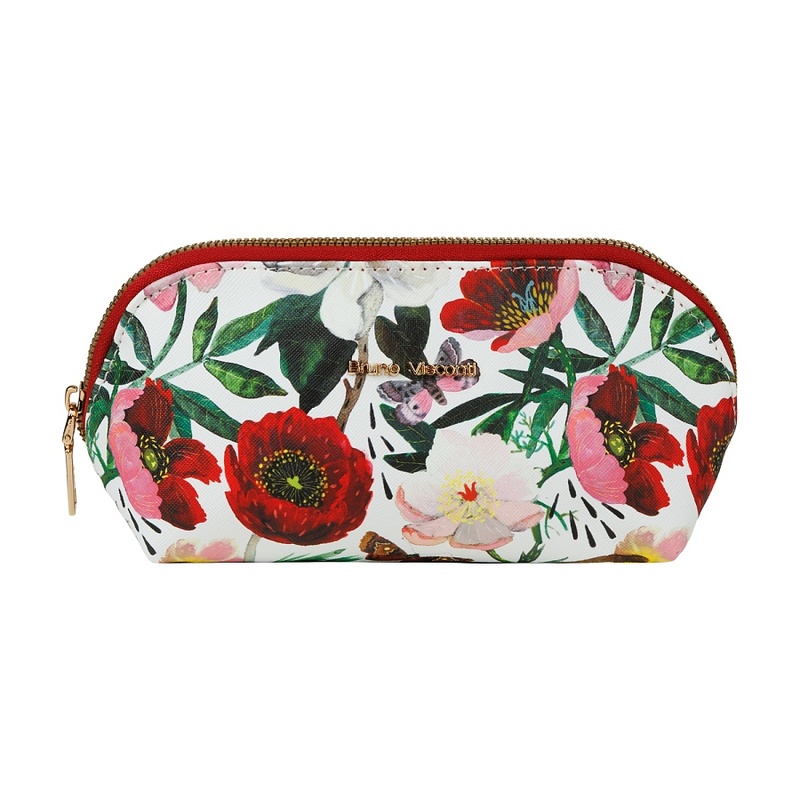 КОСМЕТИЧКА "FLORA.ПИОНЫ", 22.5 X 8 X10 СМ с логотипом