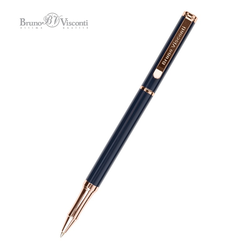 РУЧКА "VENEZIA CLASSICO" ШАРИКОВАЯ, СИНИЙ МЕТАЛЛИЧЕСКИЙ КОРПУС 1,0 ММ, СИНЯЯ с логотипом