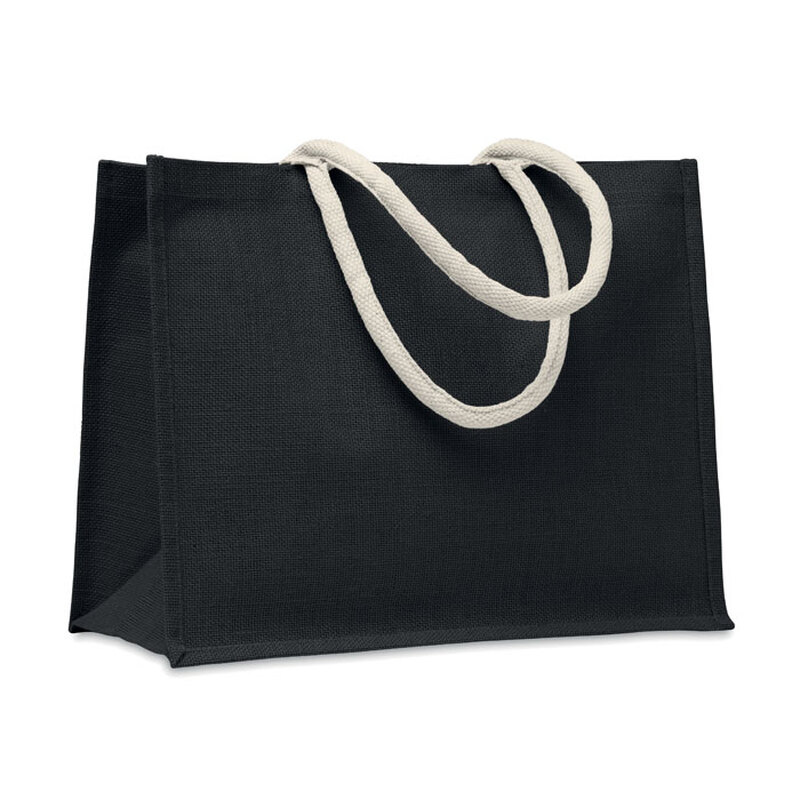 Jute bag with cotton handle с логотипом