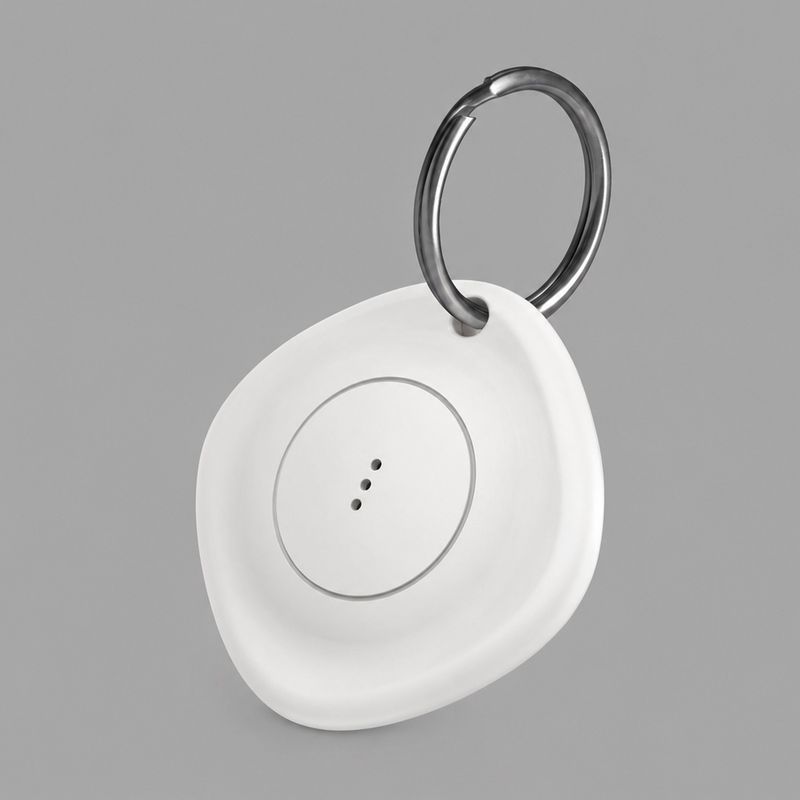 Bluetooth трекер D-Tag, белый, Deppa с логотипом