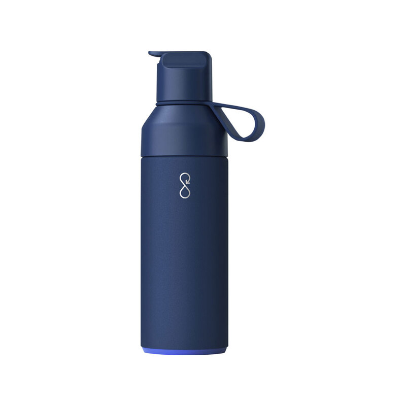 Бутылка-термос для воды Ocean Bottle GO объемом 500 мл - Синий с логотипом