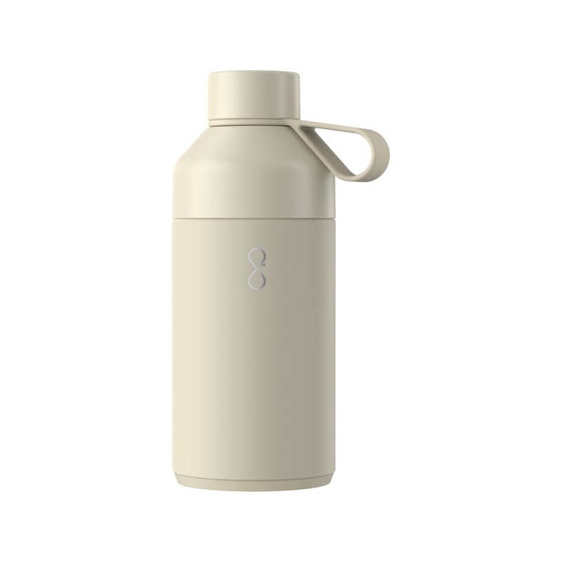 Бутылка для воды Ocean Bottle с вакуумной изоляцией объемом 750 мл, песочный с логотипом