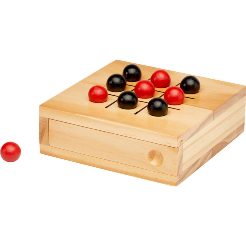 Деревянная игра в крестики-нолики Strobus, натуральный с логотипом