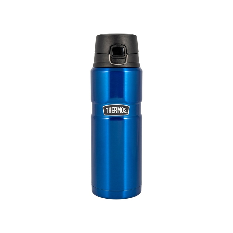 Термос из нерж. стали тм THERMOS SK4000-new color (Royal Blue) King 0,710L, синий с логотипом