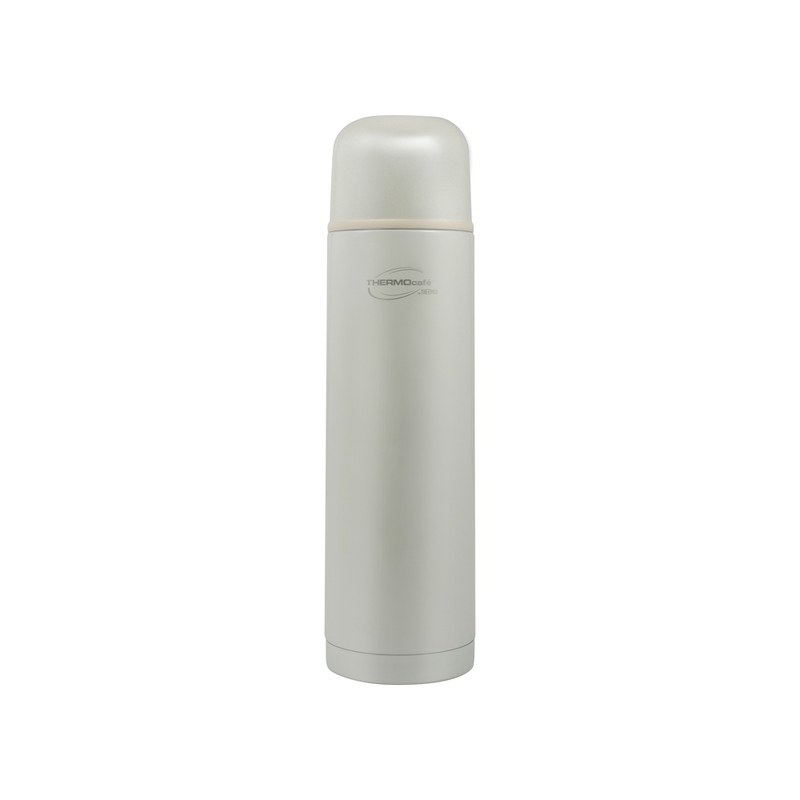 Термос из нерж. стали тм ThermoCafe Arctic- 1000, 1.0L, белый с логотипом