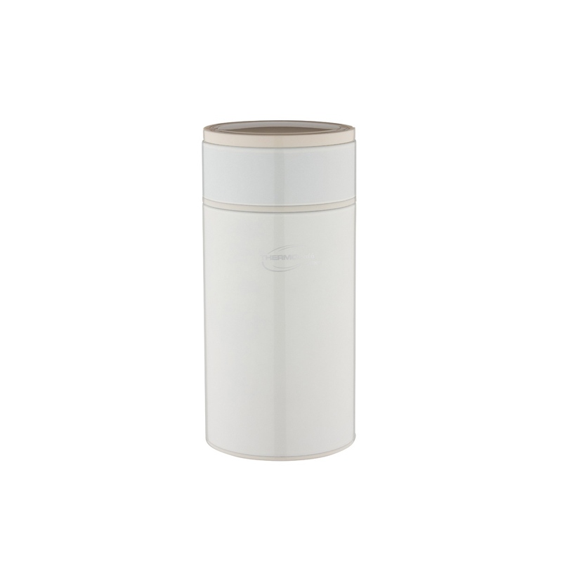 Термос из нерж. стали для еды тм ThermoCafe Arctic-1000FJ, 1.0L, белый с логотипом