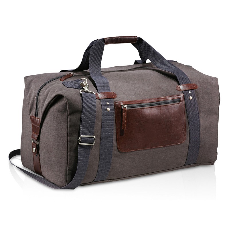 Сумка "Duffel", коричнево-серый с логотипом