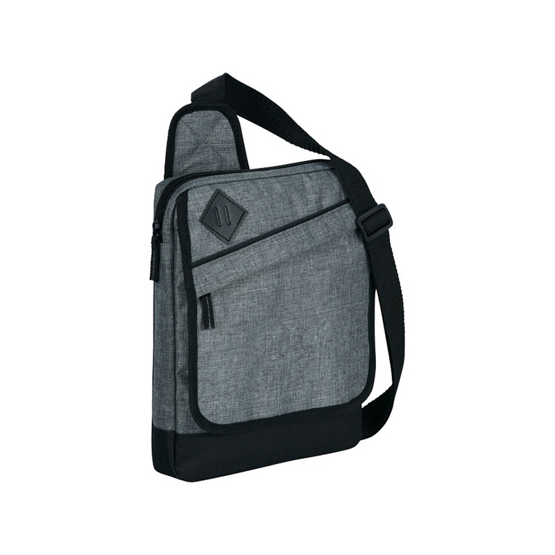 Сумка "Graphite" для планшета, серый/черный с логотипом