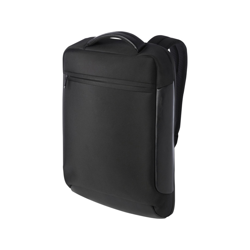 Expedition Pro компактный рюкзак для ноутбука 15,6" из переработанных материалов, 12 л - Черный с логотипом