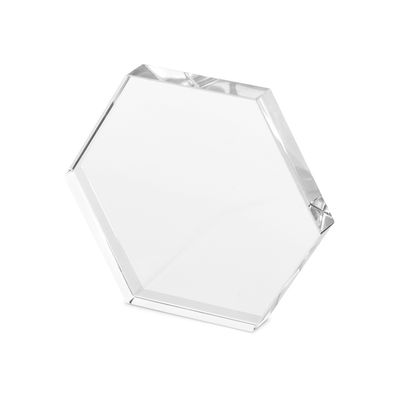 Награда "Hexagon", прозрачный с логотипом