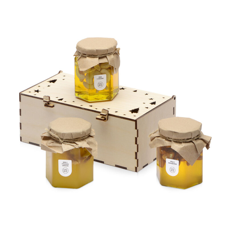 Подарочный набор «Trio honey» с логотипом