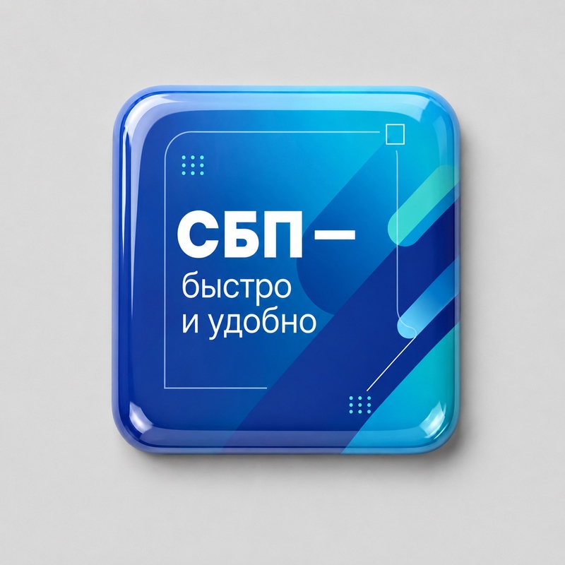 Смоляной стикер для прикассовой зоны S, 4х4 см с логотипом