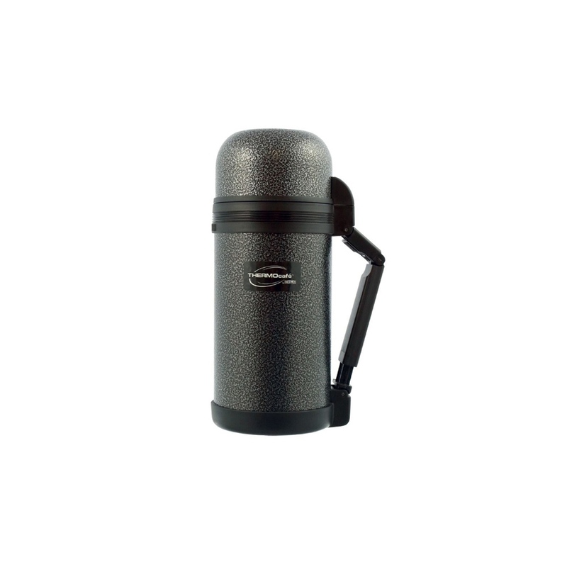 Термос из нерж. стали тм ThermoCafe HAMMP-1200-HT, 1.2L, серый с логотипом