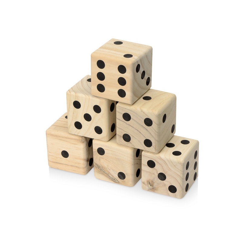 Деревянная игра в кости, XL «Dice» с логотипом