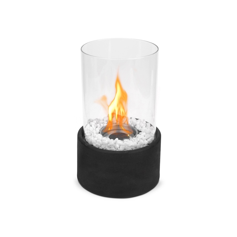 Биокамин "Hygge", черный (Р) с логотипом