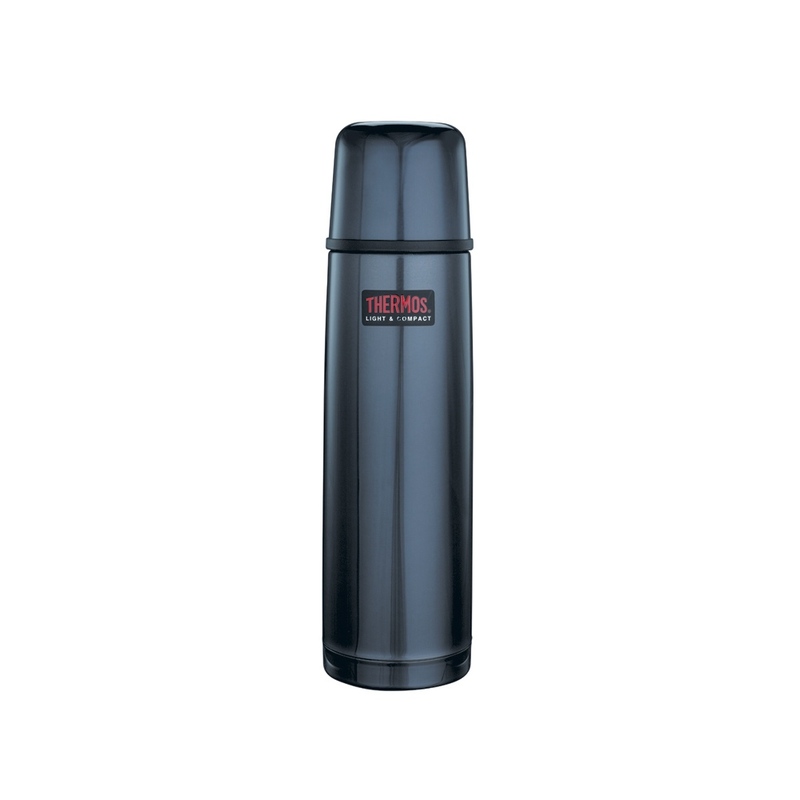 Термос из нерж. стали тм THERMOS FBB-750BC Midnight Blue 0.75L, темно-синий с логотипом
