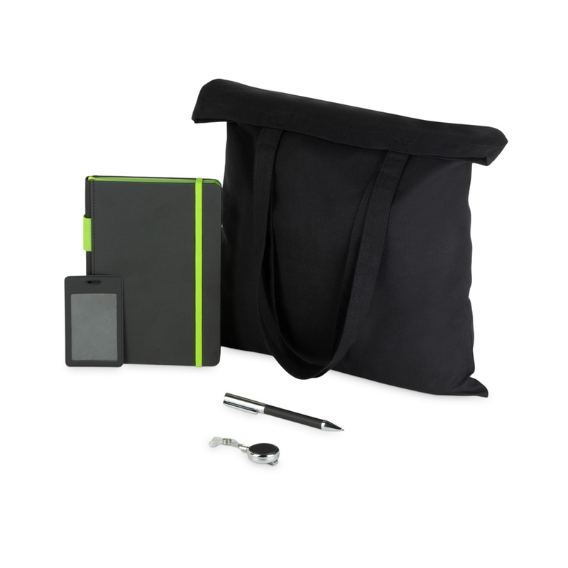 Welcome pack "Favorite Boss", черный/зеленое яблоко с логотипом