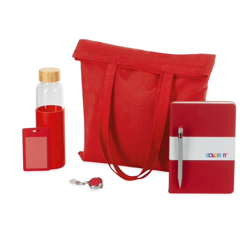 Welcome pack "Color Refine", красный с логотипом
