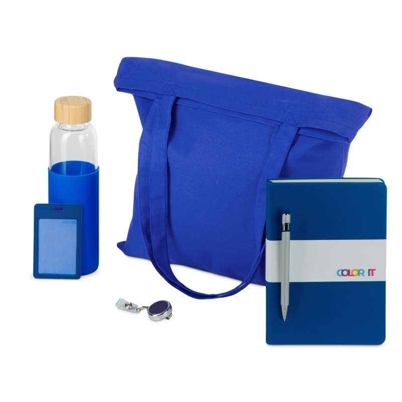 Welcome pack "Color Refine", синий с логотипом