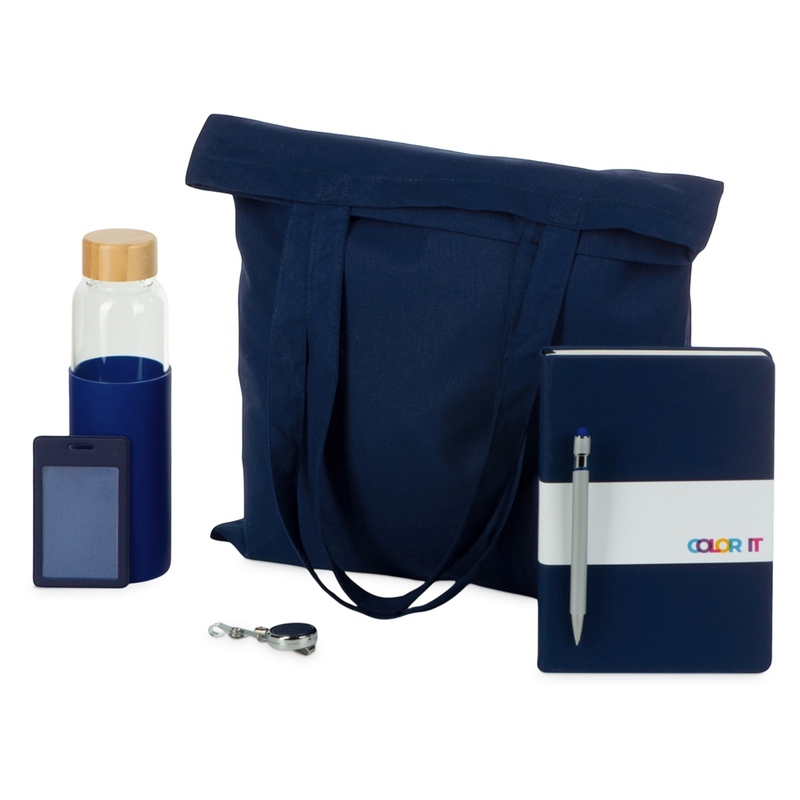 Welcome pack "Color Refine", темно-синий с логотипом