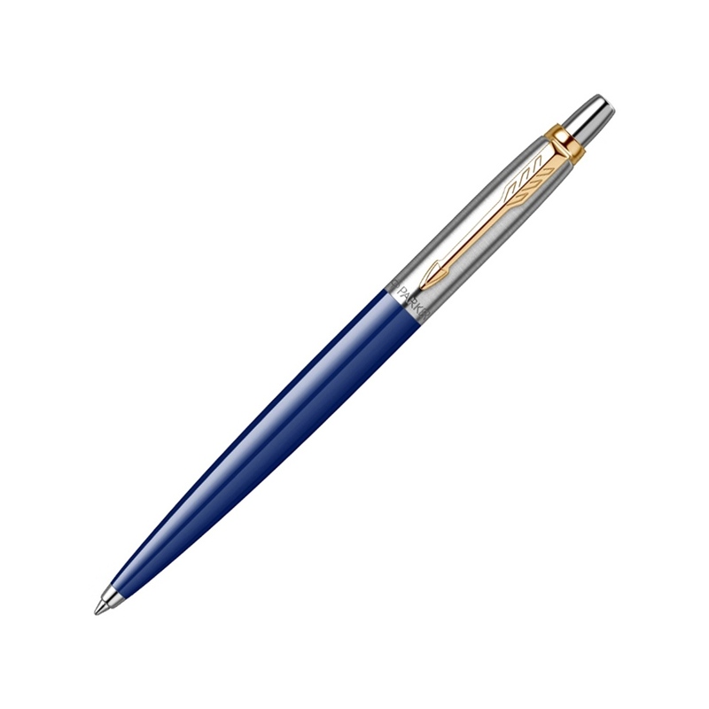 Шариковая ручка Parker Jotter K160, цвет: Blue/GT, стержень: M, цвет чернил: blue, в подарочной упаковке. с логотипом