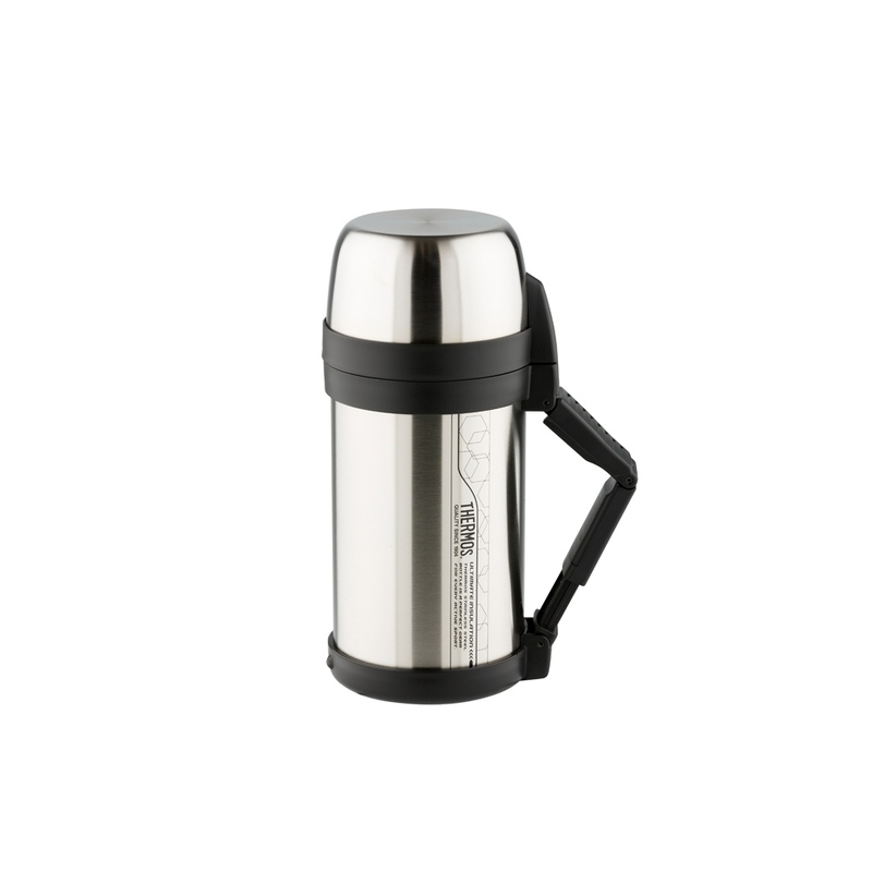 Термос из нерж. стали тм THERMOS FDH Stainless Steel Vacuum Flask 1.4L, стальной с логотипом