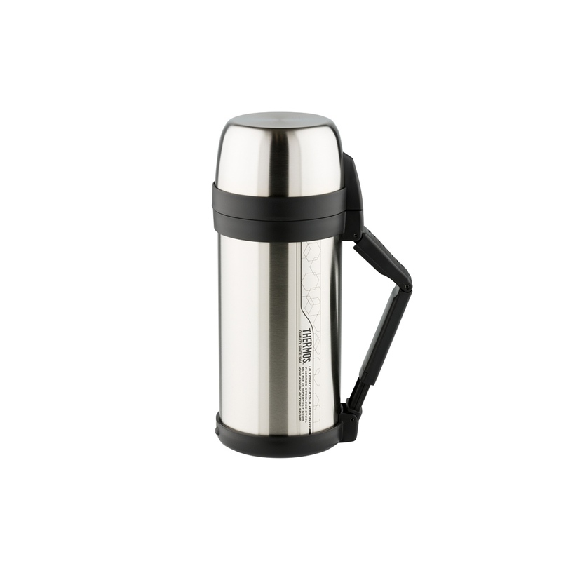 Термос из нерж. стали тм THERMOS FDH Stainless Steel Vacuum Flask 1.65L, стальной с логотипом