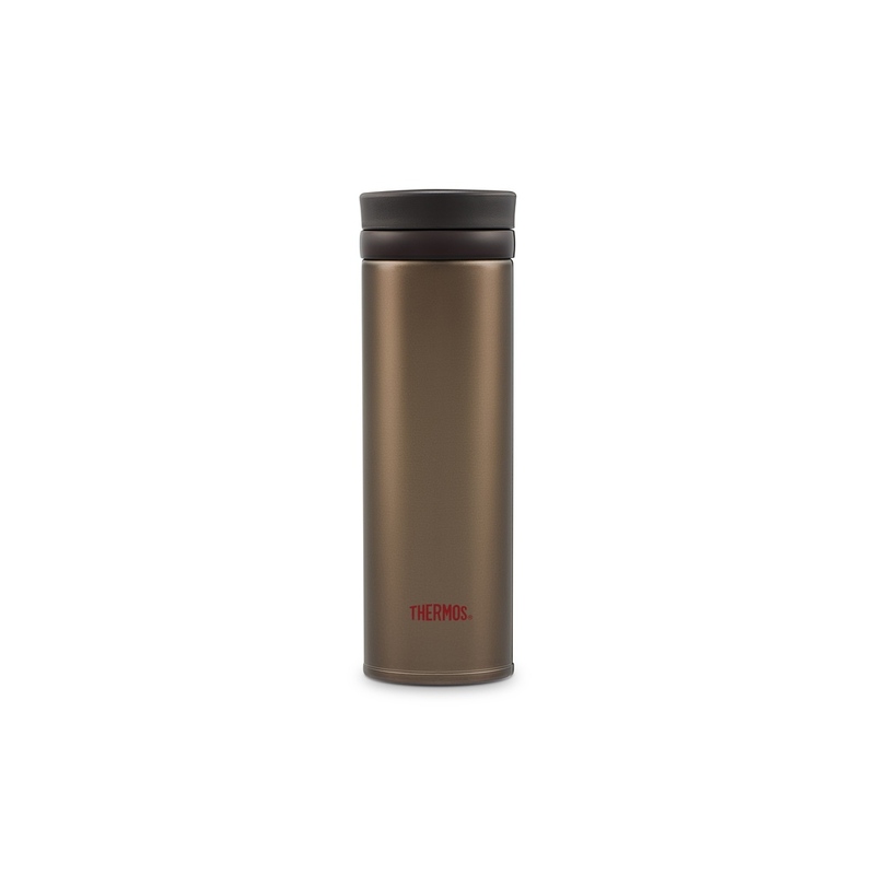 Термос из нерж. стали тм THERMOS JNO-501-ESP 0.5L, коричневый с логотипом