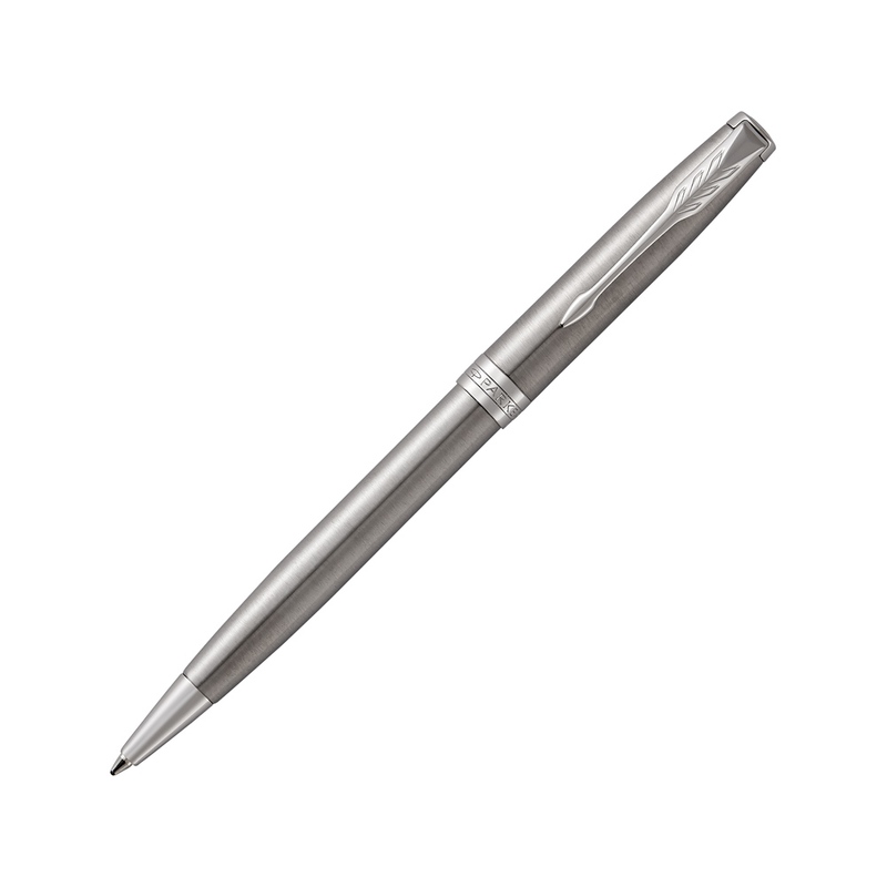 Ручка шариковая «Parker Sonnet Core Stainless Steel CT», серебристый с логотипом