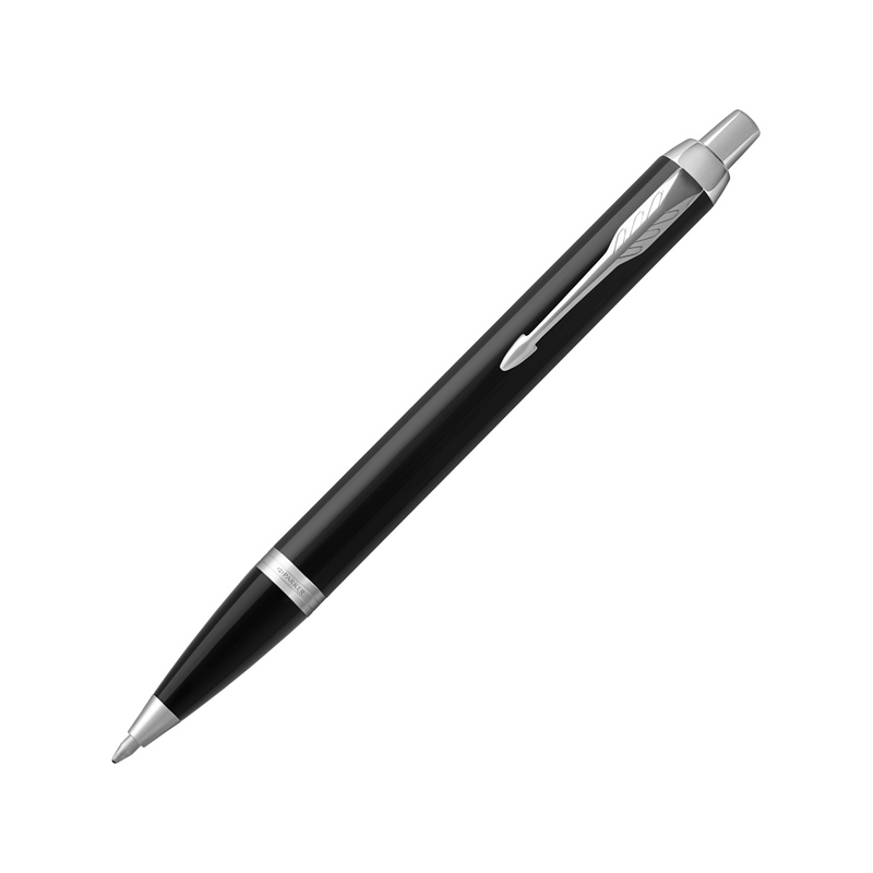 Ручка шариковая «Parker IM Core Black CT», черный/серебристый с логотипом