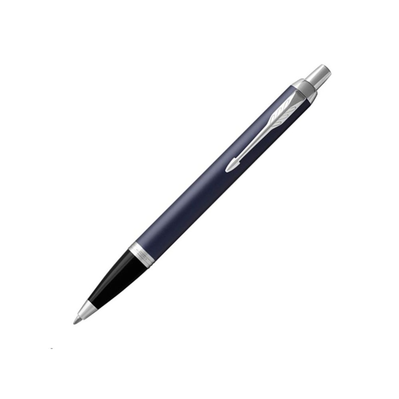Ручка шариковая «Parker IM Core Blue CT», темно-синий с логотипом