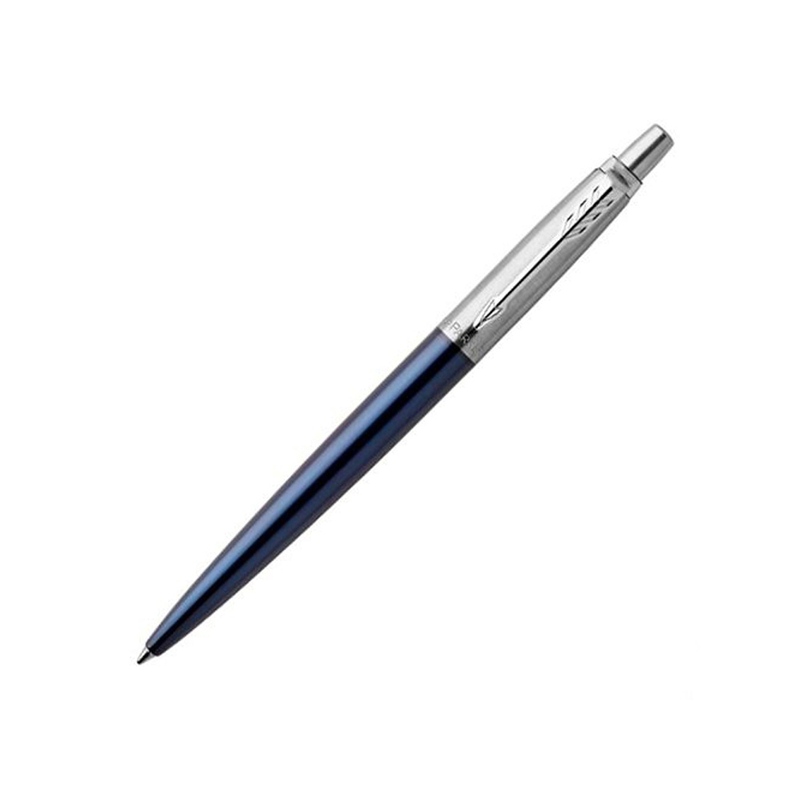 Шариковая ручка Parker Jotter Essential, Royal Blue CT, стержень: M, цвет чернил : blue или black с логотипом
