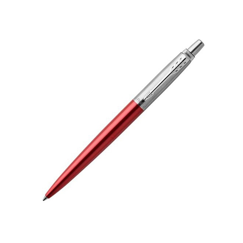 Шариковая ручка Parker Jotter Essential, Kensington Red CT, стержень: M, цвет чернил : blue или blac с логотипом