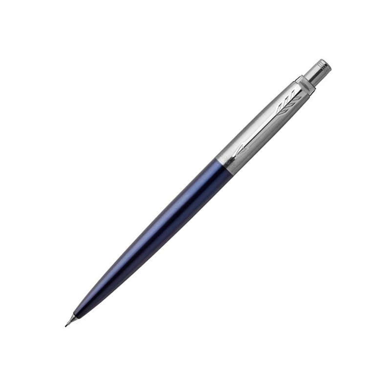 Карандаш механический Parker Jotter Royal Blue Chrome CT в подарочной упаковке с логотипом