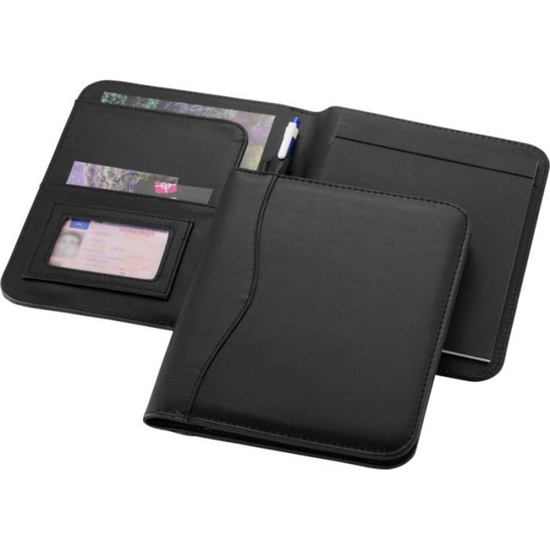 Папка A5 "Ebony", черный с логотипом