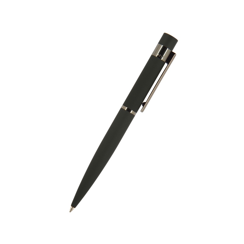 Ручка шариковая автоматическая BrunoVisconti "VERONA" цвет корпуса черный, soft-touch, 1 мм, синяя с логотипом