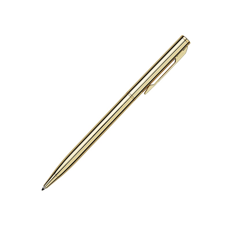 Ручка шариковая автоматическая BrunoVisconti® "PALERMO" цвет корпуса золотой, 0.7 мм с логотипом