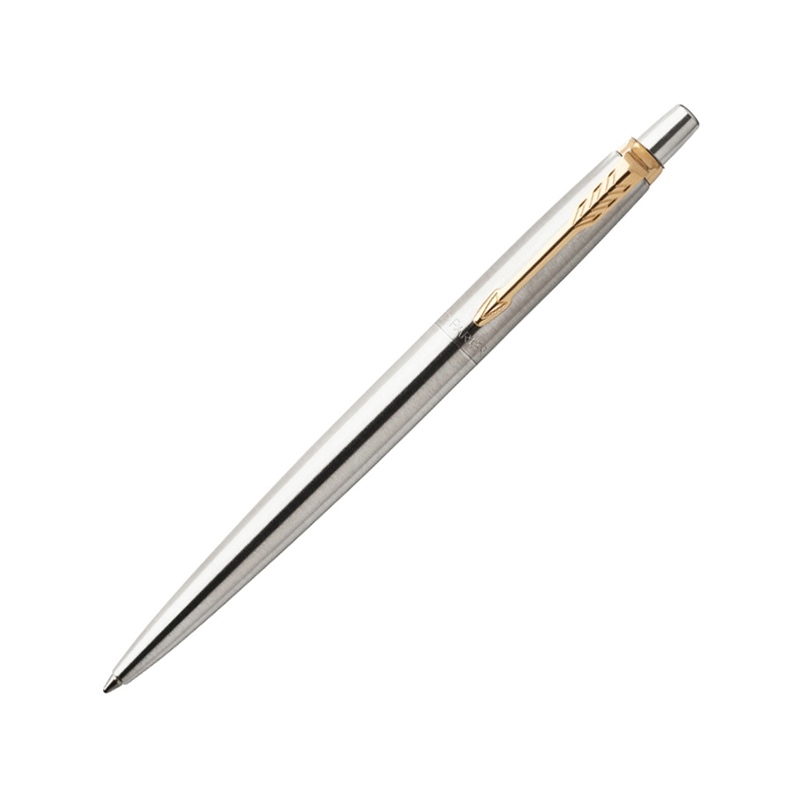 Ручка гелевая Parker Jotter Core K694 Stainless Steel GT Mblack с логотипом